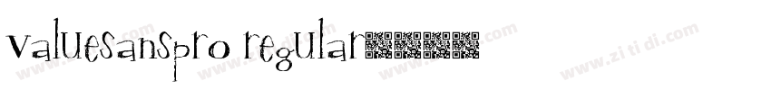 ValueSansPro Regular字体转换
